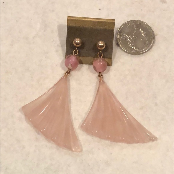Rose quartz -14k gold spacers, Crystal bead & gold filled earring posts -3 pairs - Picture 3 of 5